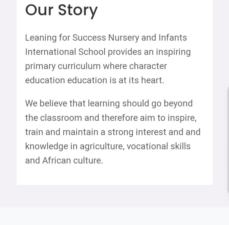 Read more about the article our school story